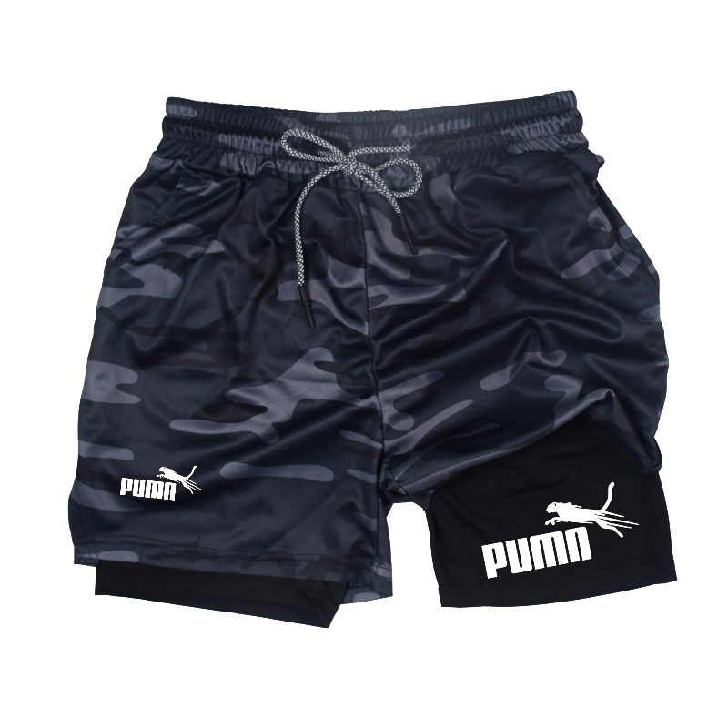 Compression Shorts Athletes - Celana Pendek Dua Lapis Dua-dalam-satu Bernapas