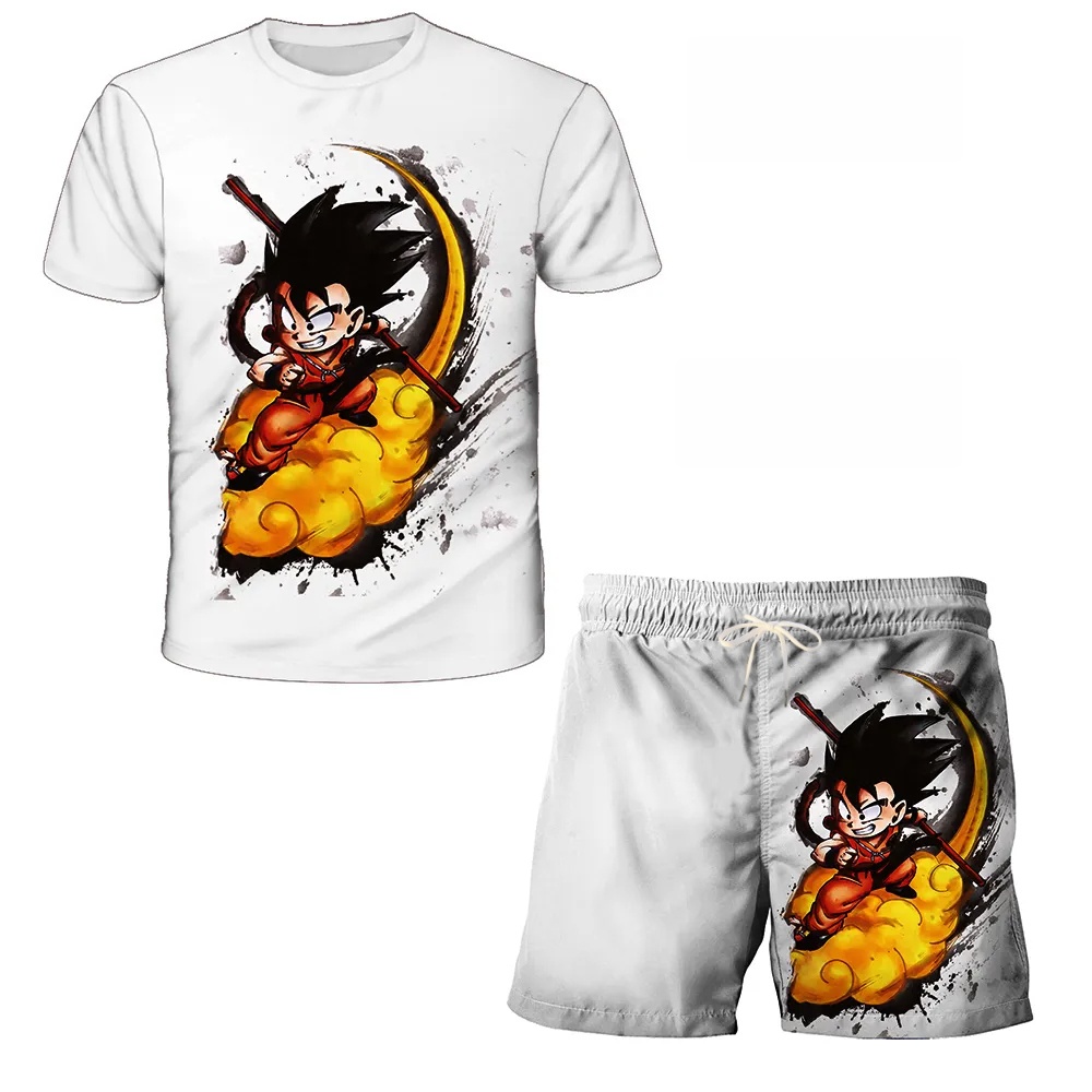 T Shirt Tight Fit - Set Kaos & Celana Pendek Motif