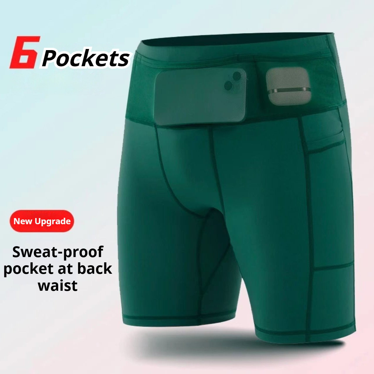Compression Shorts Athletes - Celana Pendek Lari Kompresi Panjang Seperempat