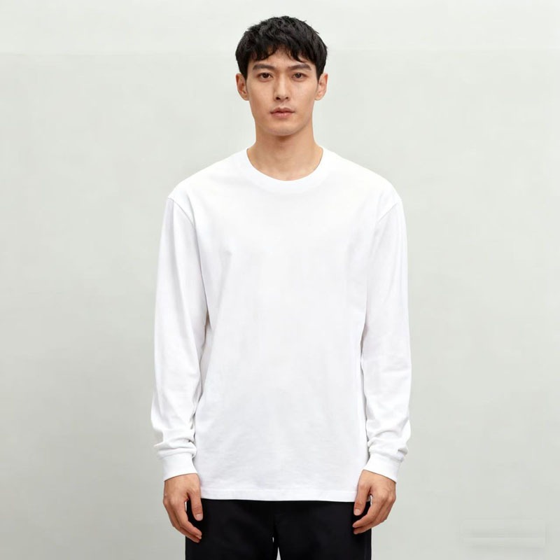Undershirt Crew Neck - Kaos Pria Lengan Panjang Kerah Bulat