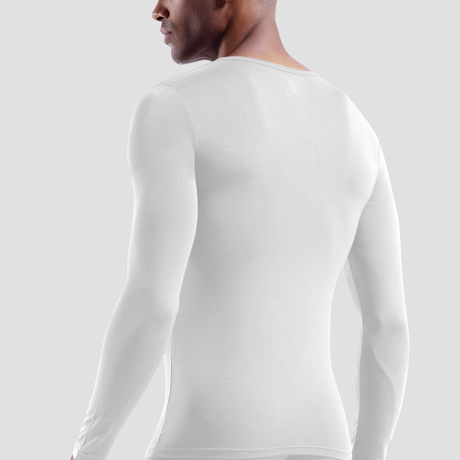 Kemeja Termal Modal Lengan Pan - Undershirt Crew Neck ulasan dan harga
