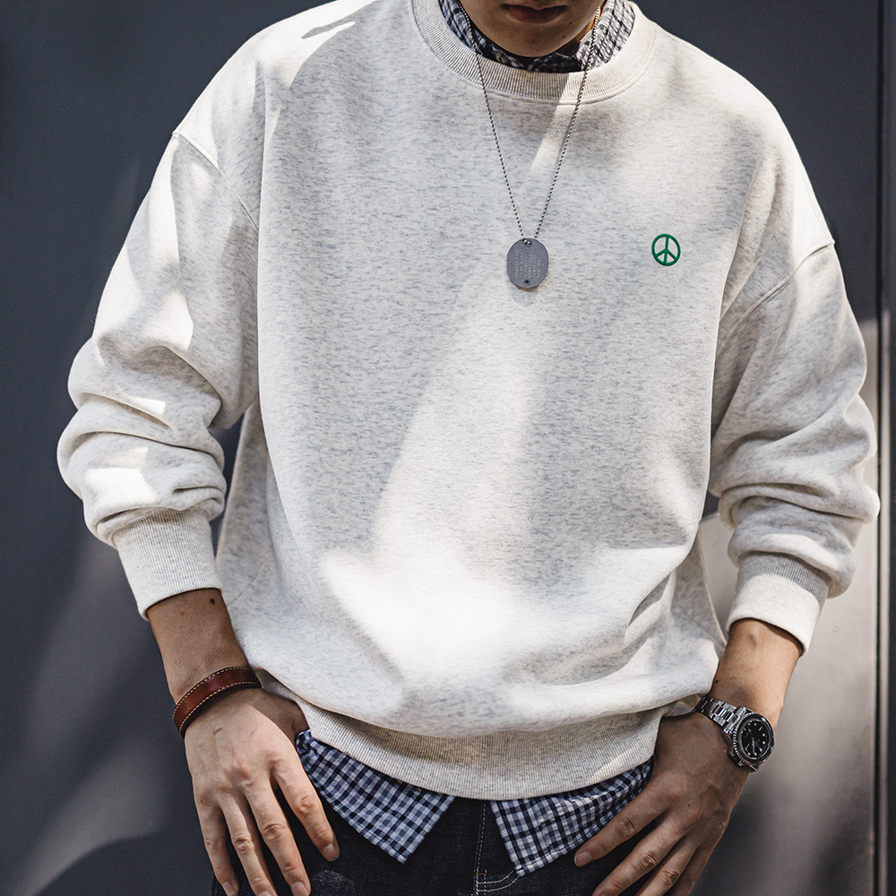 Maden kaus bertudung kerah bul - Undershirt Crew Neck ulasan dan harga