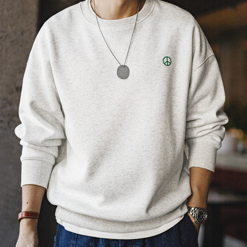Maden kaus bertudung kerah bul - Undershirt Crew Neck ulasan dan harga