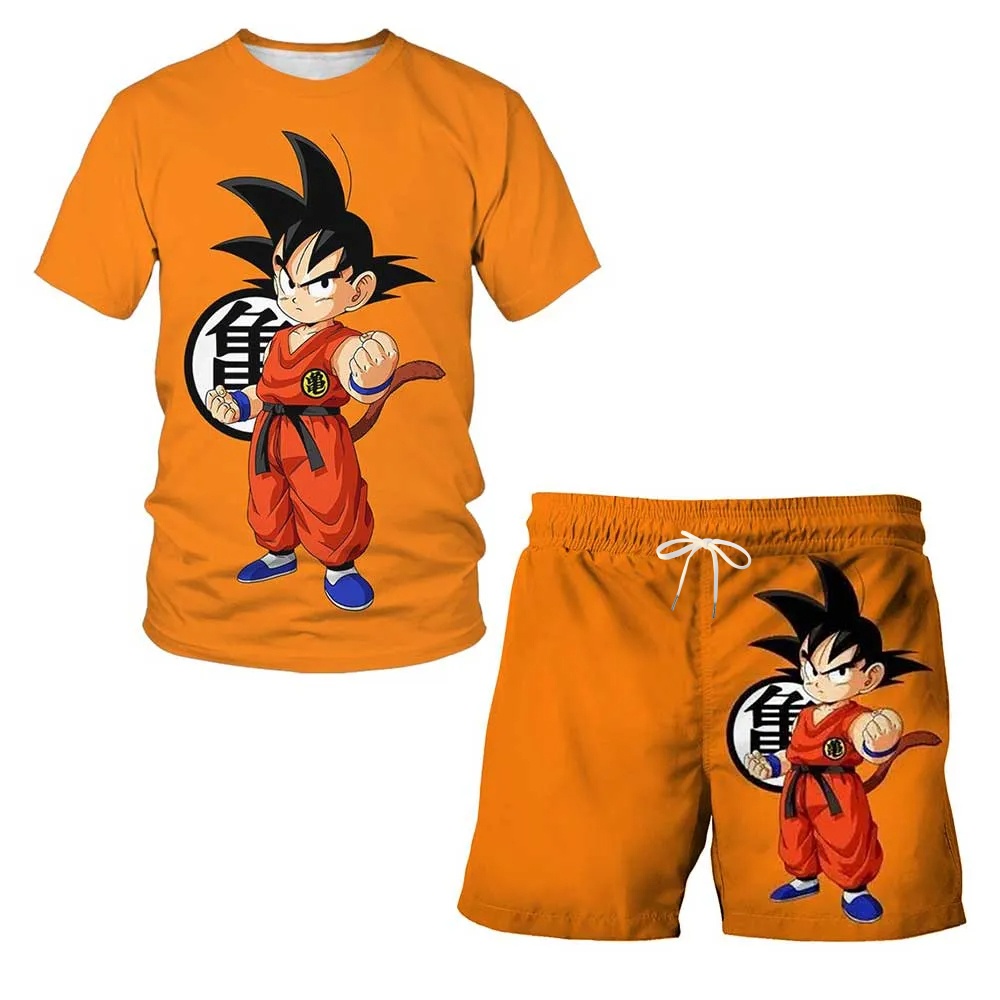 Set Kaos & Celana Pendek Motif - T Shirt Tight Fit ulasan dan harga