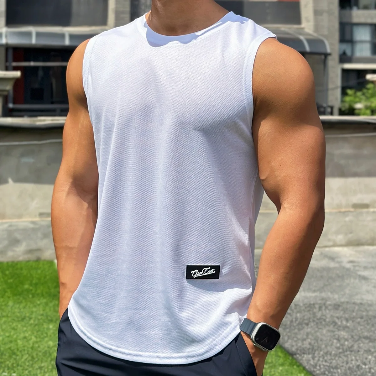Tank Top Pria Tren Baru Musim  - Undershirt Crew Neck ulasan dan harga
